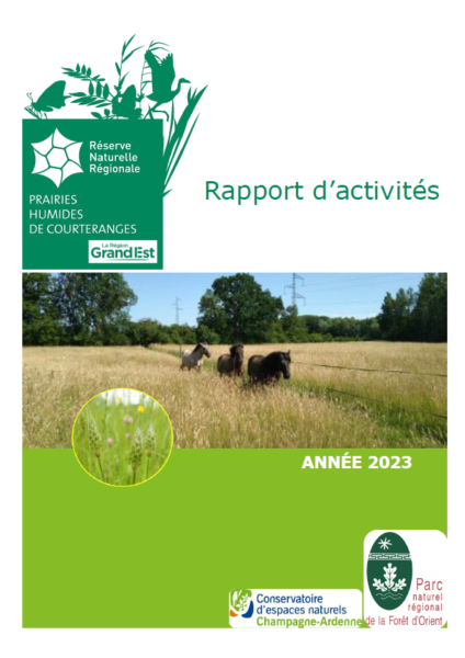 Rapport d’activités 2023 de la Réserve naturelle régionale des prairies humides de Courteranges