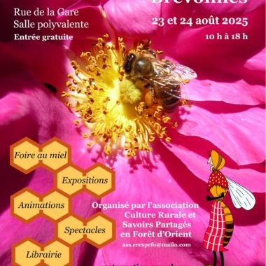 Festival de l’Abeille – 23 et 24 août 2025 à Brévonnes
