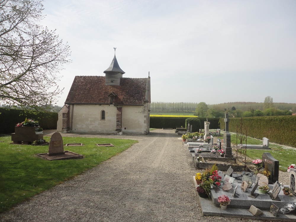 Mairie de Courcelles, son église et son cimetière 1